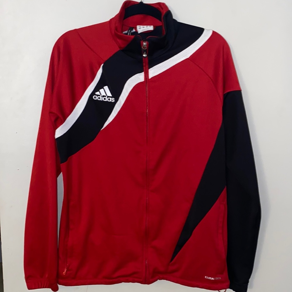 Adidas red jacket